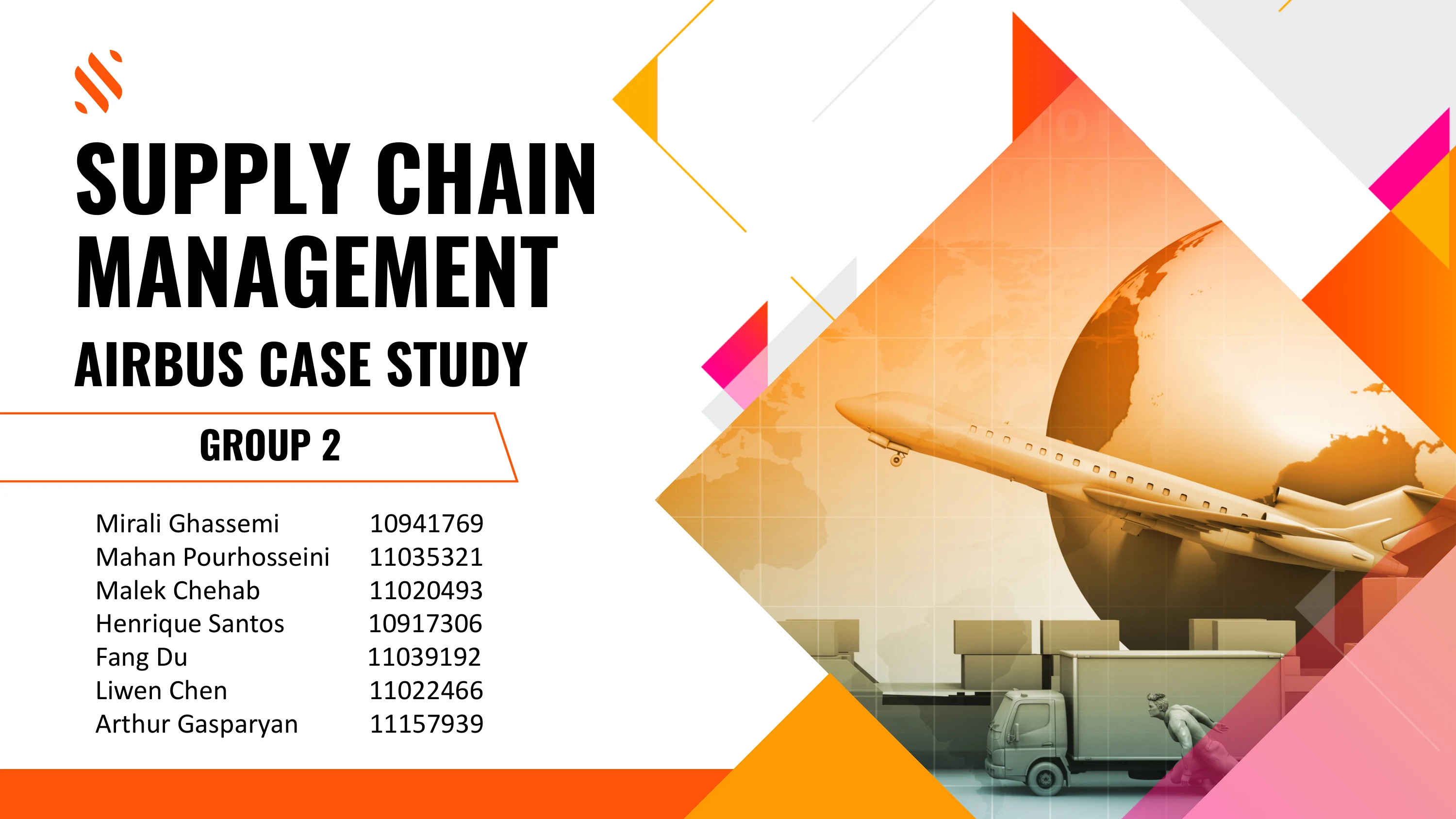 Cover of the Airbus supply chain management case study.